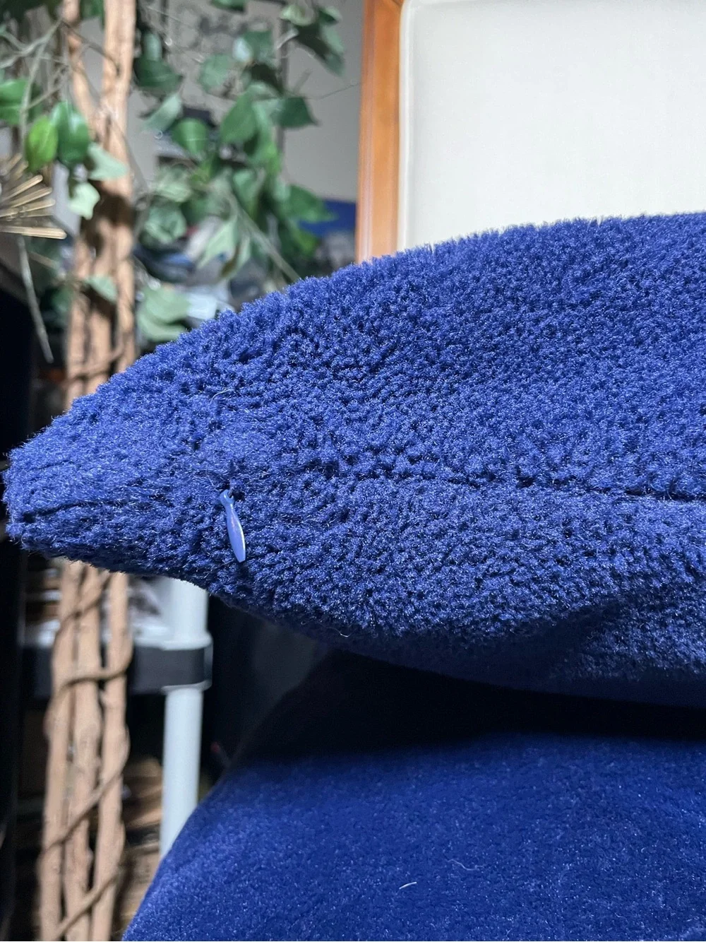 Royal Blue Velvety Soft 22” Throw Pillows - Set of 2